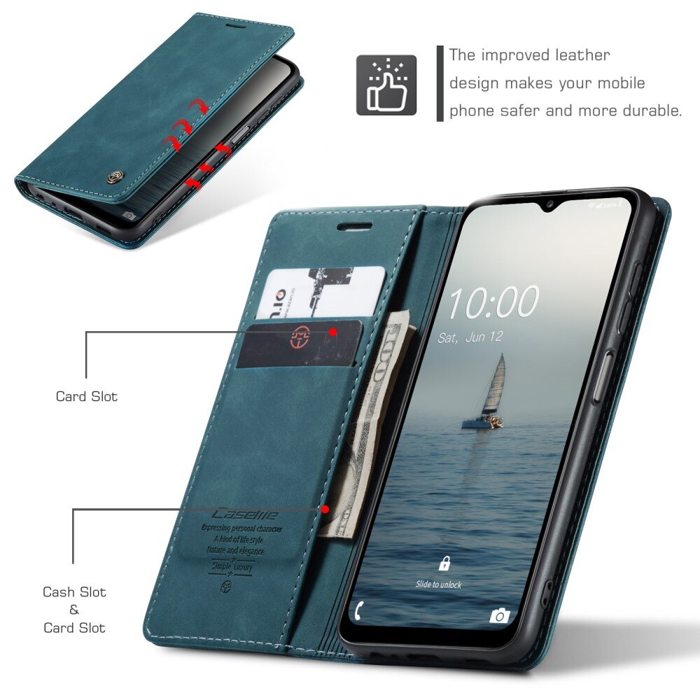 Slim Plånboksfodral Samsung Galaxy A14 Blå
