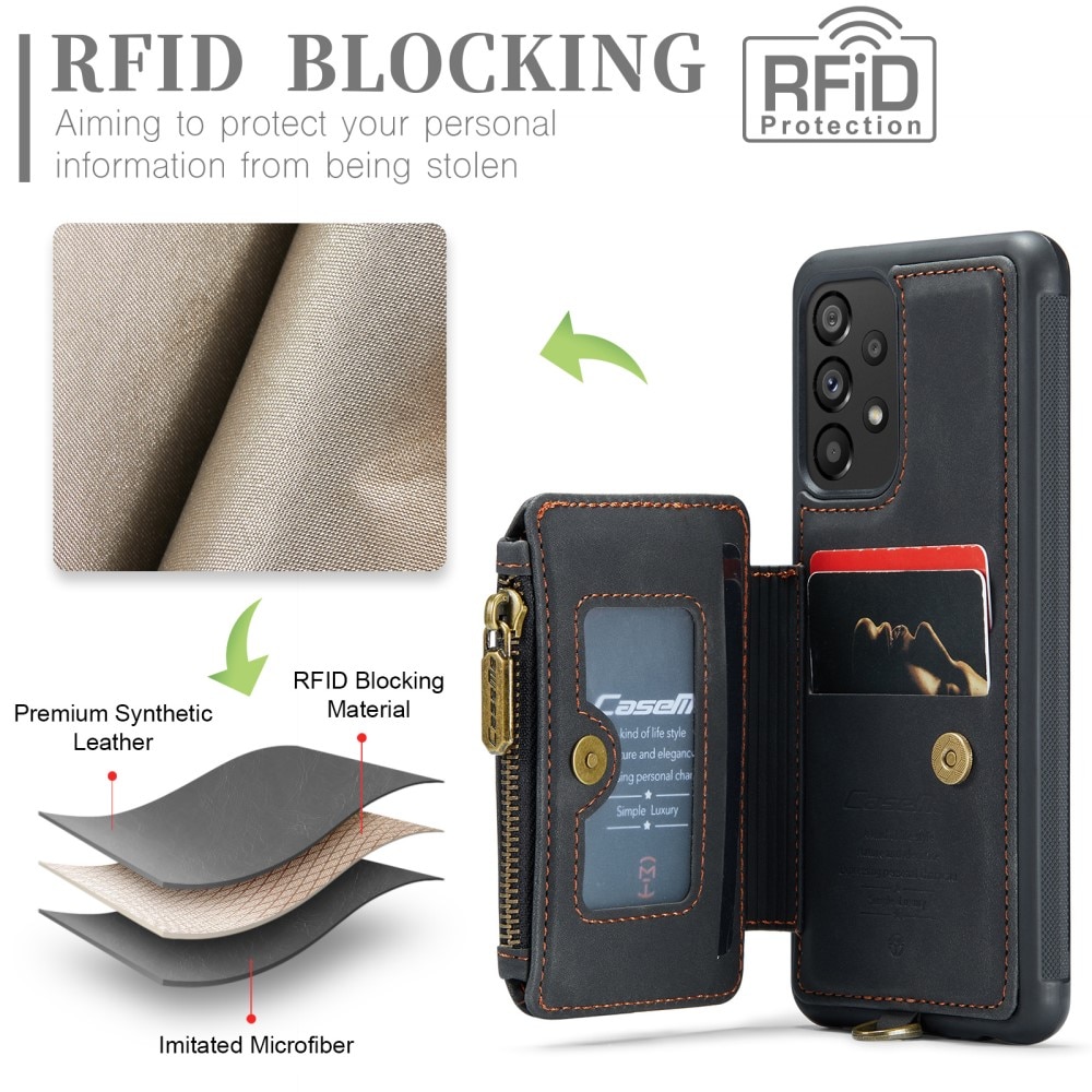 Multi-slot Skal RFID-skydd Samsung Galaxy A54 svart