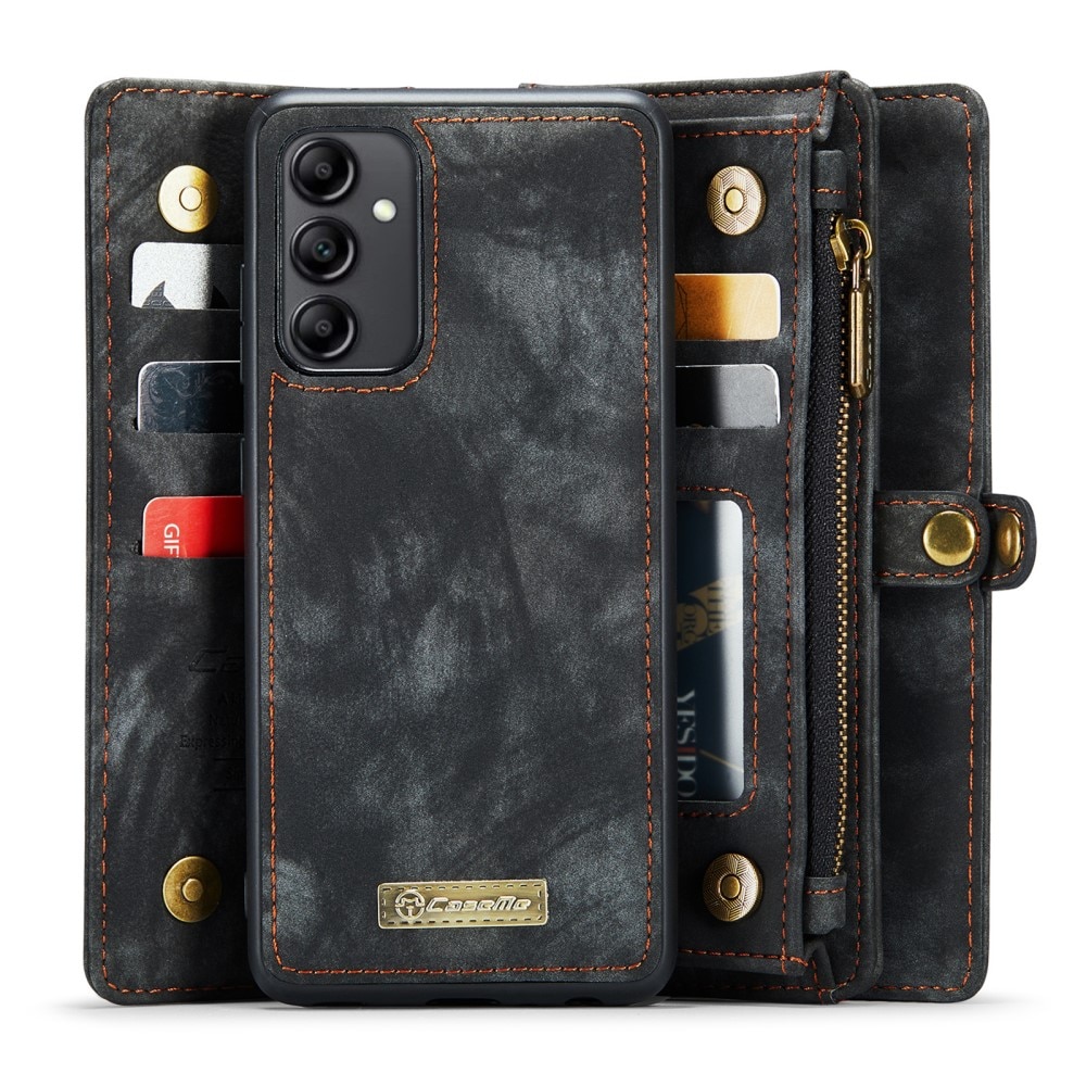 Multi-slot Plånboksfodral Samsung Galaxy A14 Grå