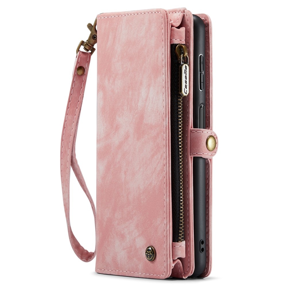 Multi-slot Plånboksfodral Samsung Galaxy A14 Rosa