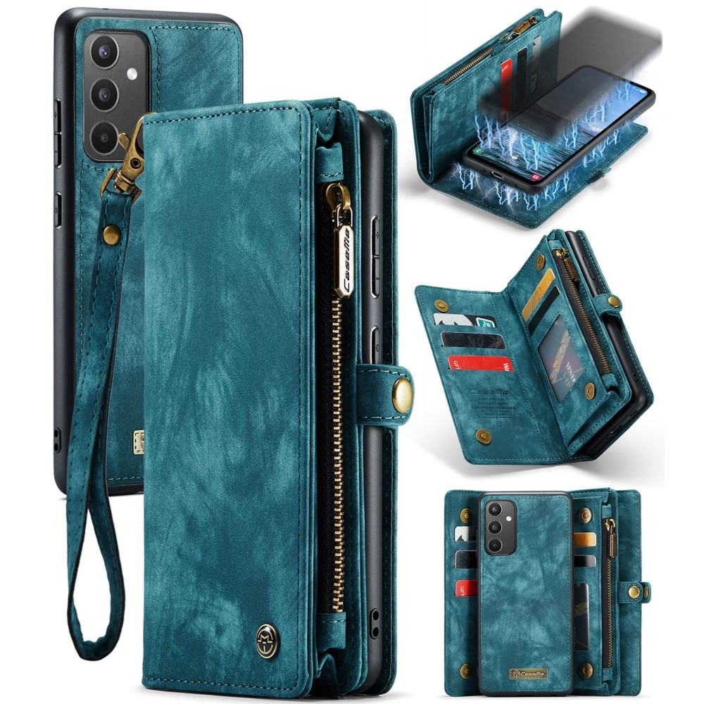 Multi-slot Plånboksfodral Samsung Galaxy A34 Blå