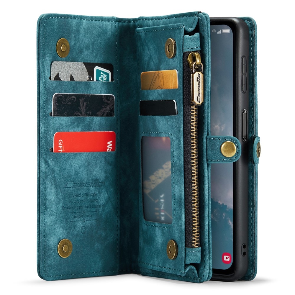 Multi-slot Plånboksfodral Samsung Galaxy A34 Blå
