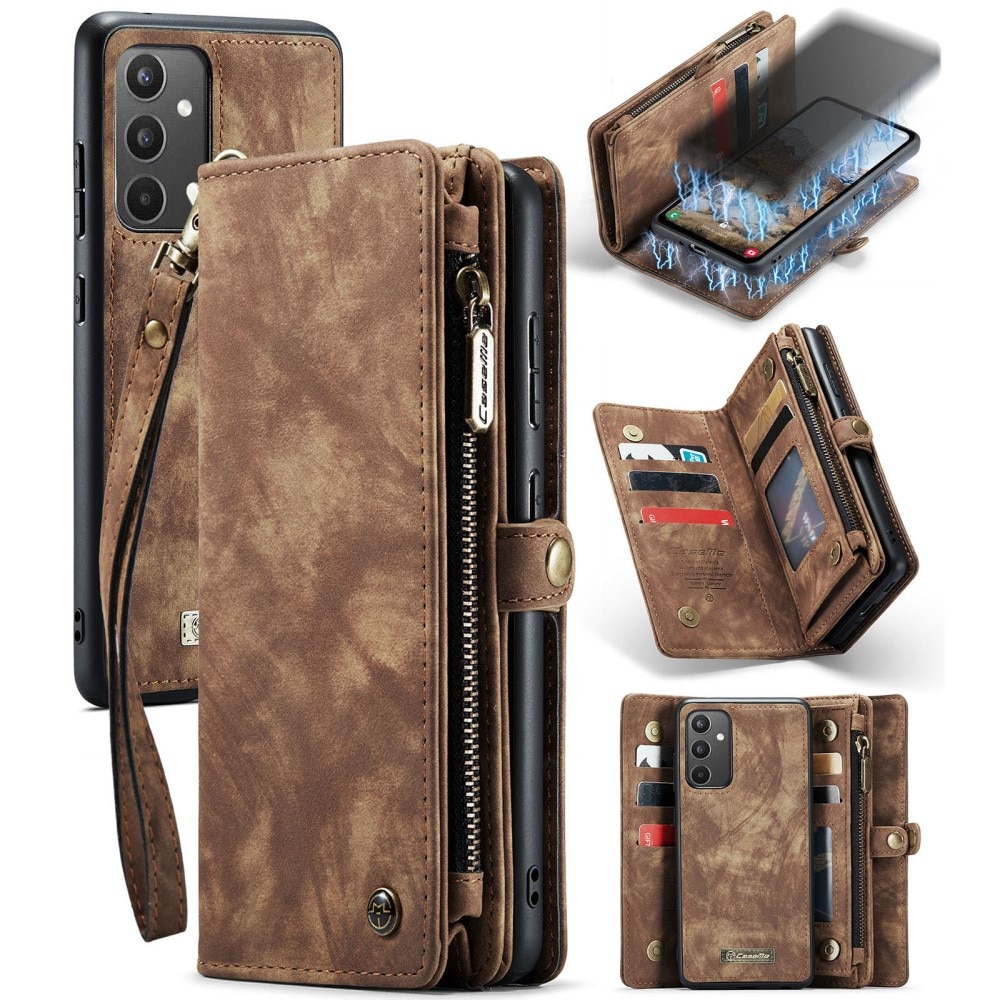 Multi-slot Plånboksfodral Samsung Galaxy A34 Brun