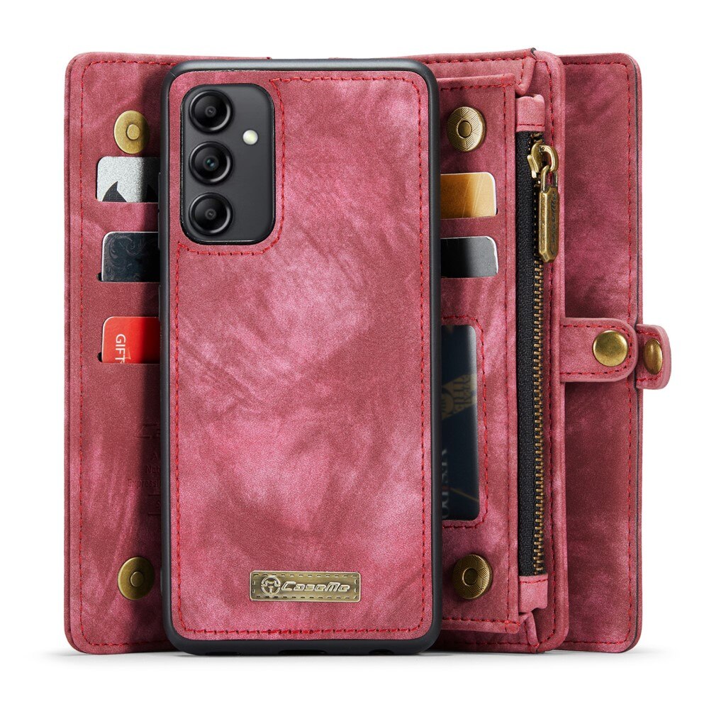 Multi-slot Plånboksfodral Samsung Galaxy A34 Röd