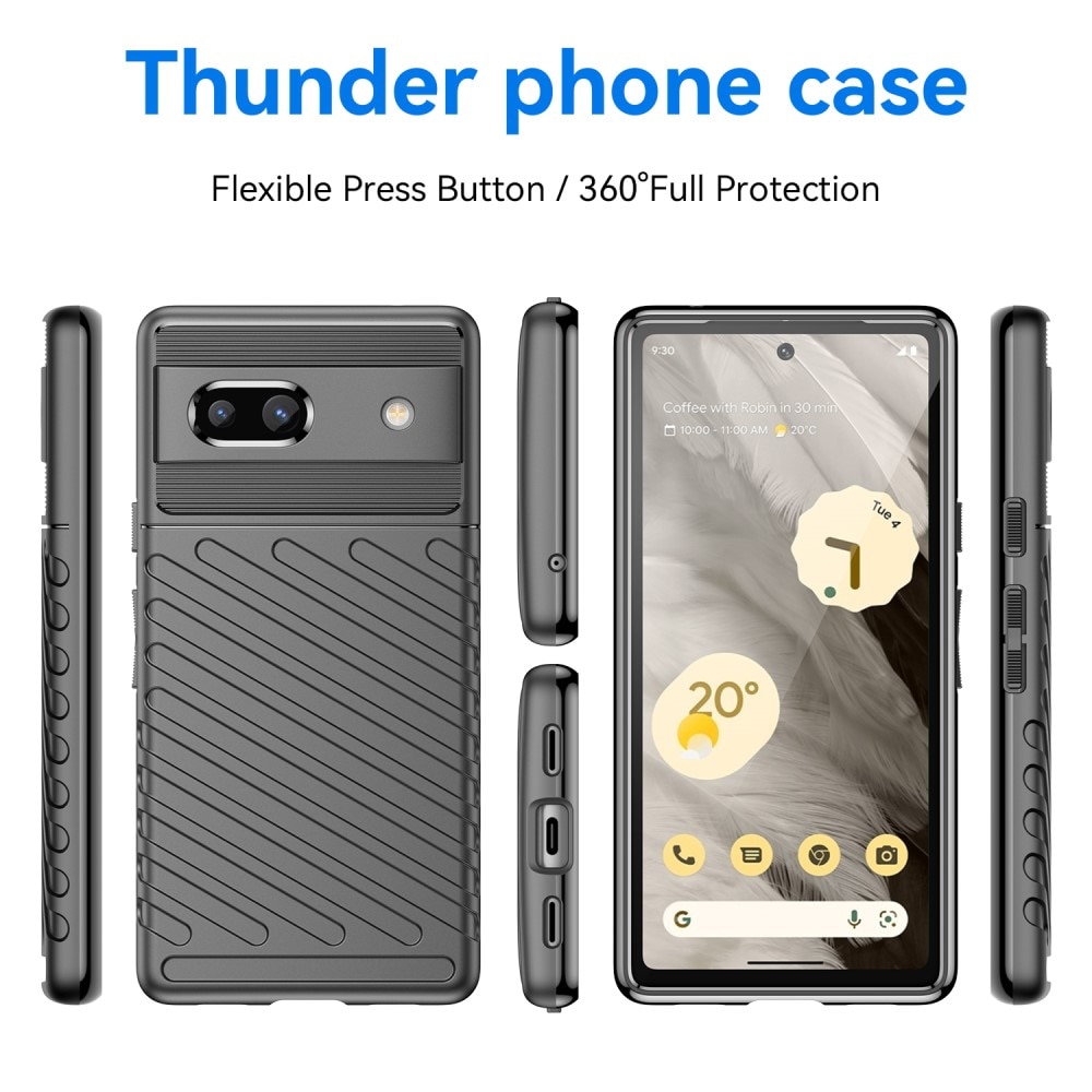 Thunder TPU Case Google Pixel 7a svart
