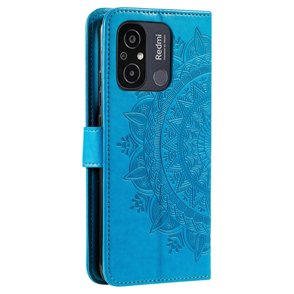 Läderfodral Mandala Xiaomi Redmi 12C blå