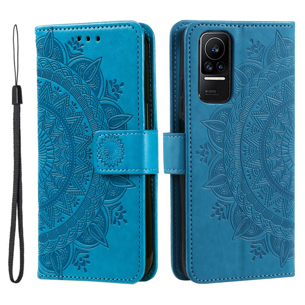 Läderfodral Mandala Xiaomi 13 Lite blå