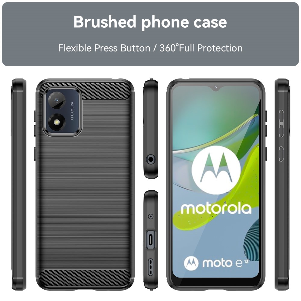 Motorola Moto E13 Skal TPU Brushed Black
