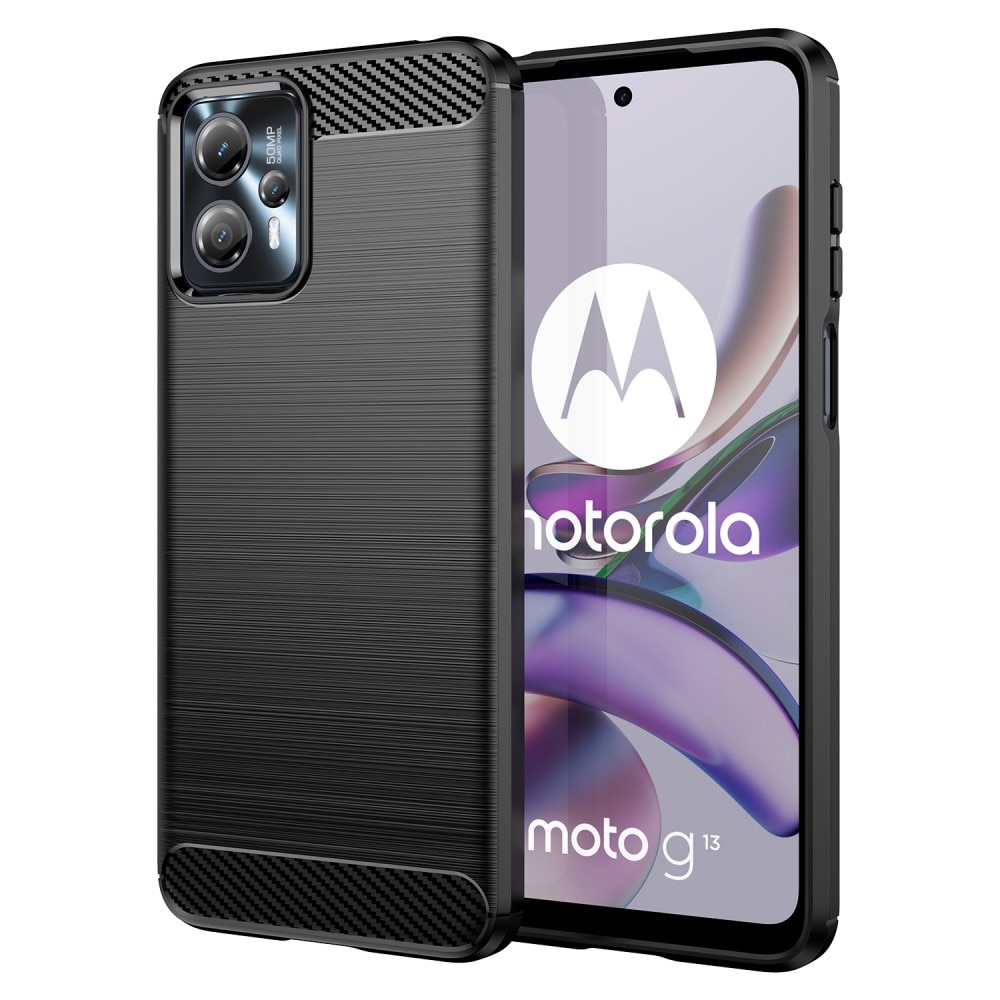 Motorola Moto G23 Skal TPU Brushed Svart