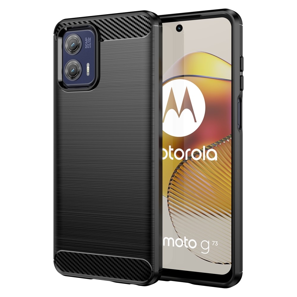 Motorola Moto G73 Skal TPU Brushed Black