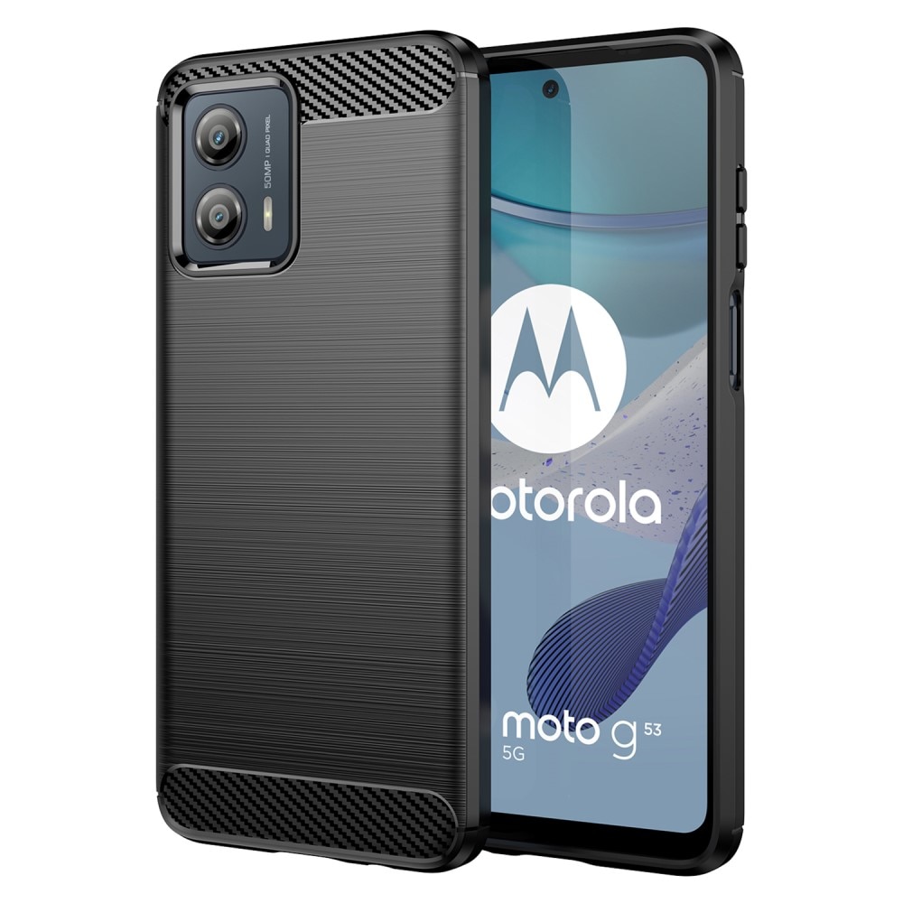 Motorola Moto G53 Skal TPU Brushed Svart