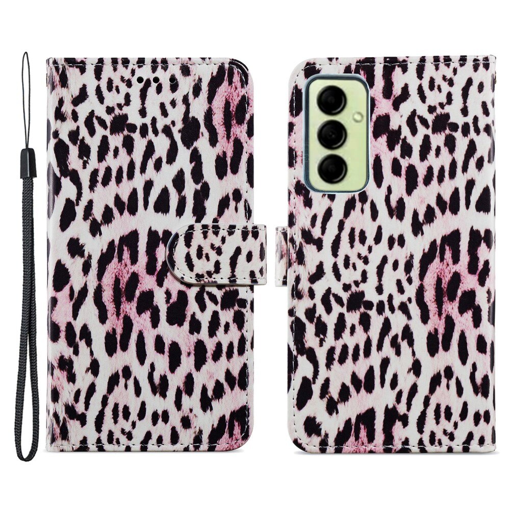 Mobilfodral Samsung Galaxy A14 rosa leopard