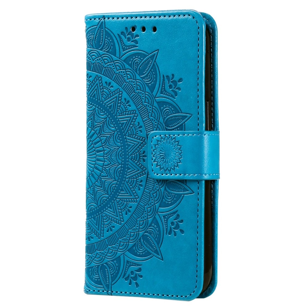 Läderfodral Mandala Sony Xperia 10 V blå