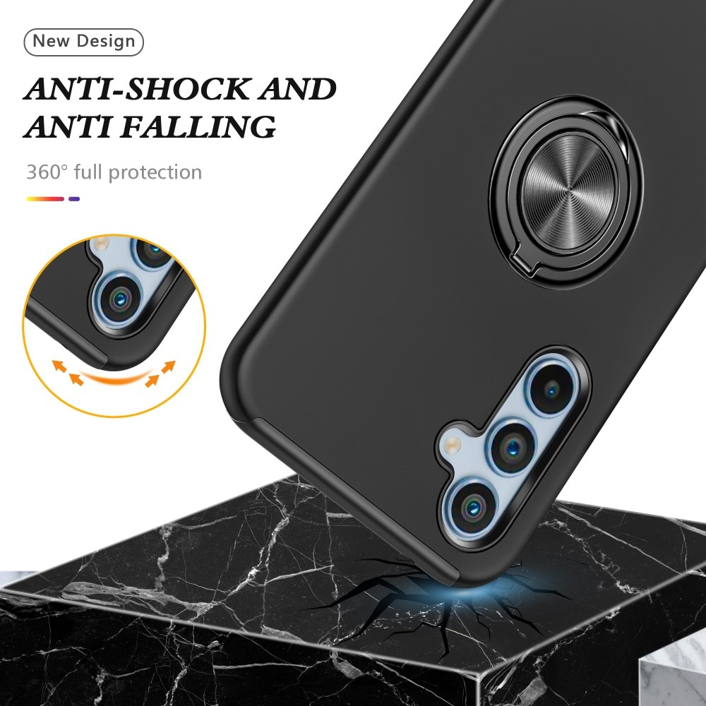 TPU Skal Finger Ring Kickstand Samsung Galaxy A54 svart