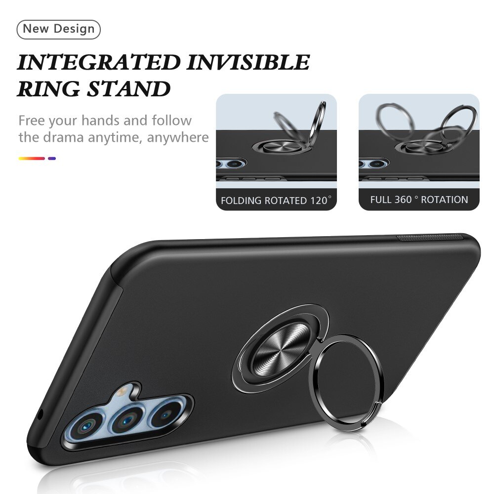 TPU Skal Finger Ring Kickstand Samsung Galaxy A54 svart