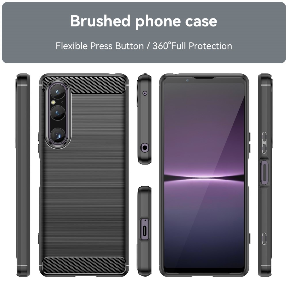 Sony Xperia 1 V Skal TPU Brushed Black