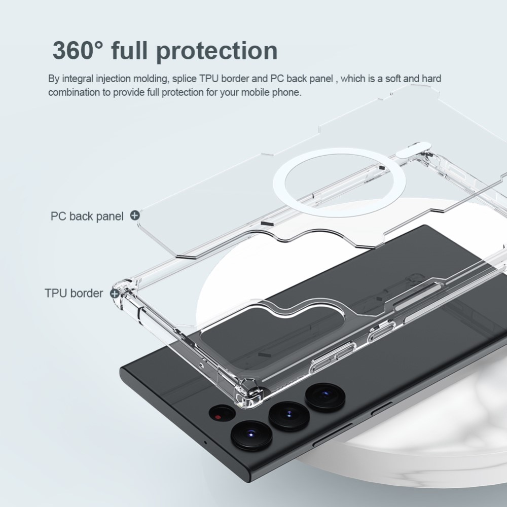 Nature Pro Skal MagSafe Samsung Galaxy S23 Ultra transparent