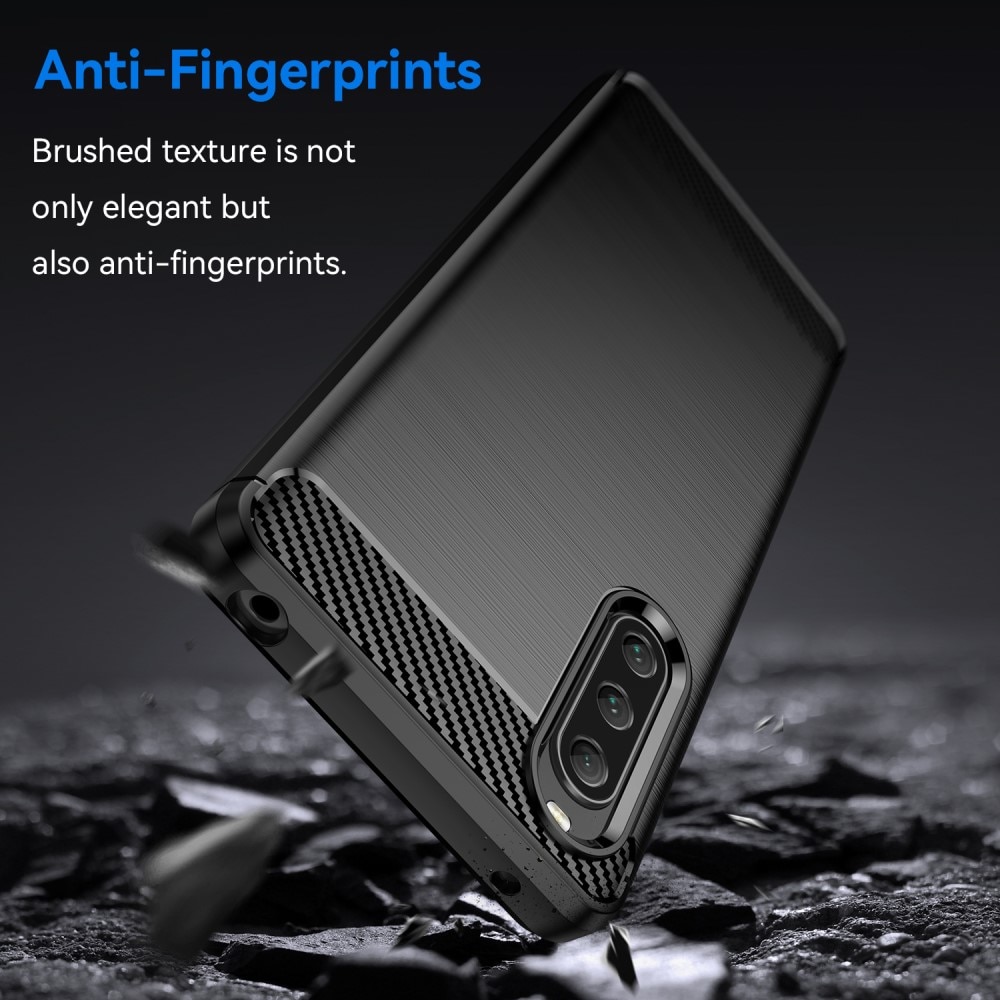Sony Xperia 10 V Skal TPU Brushed Black