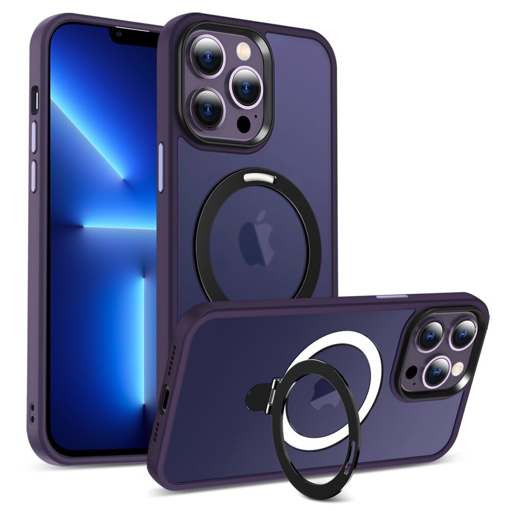 Hybridskal MagSafe Ring iPhone 13 Pro Lila