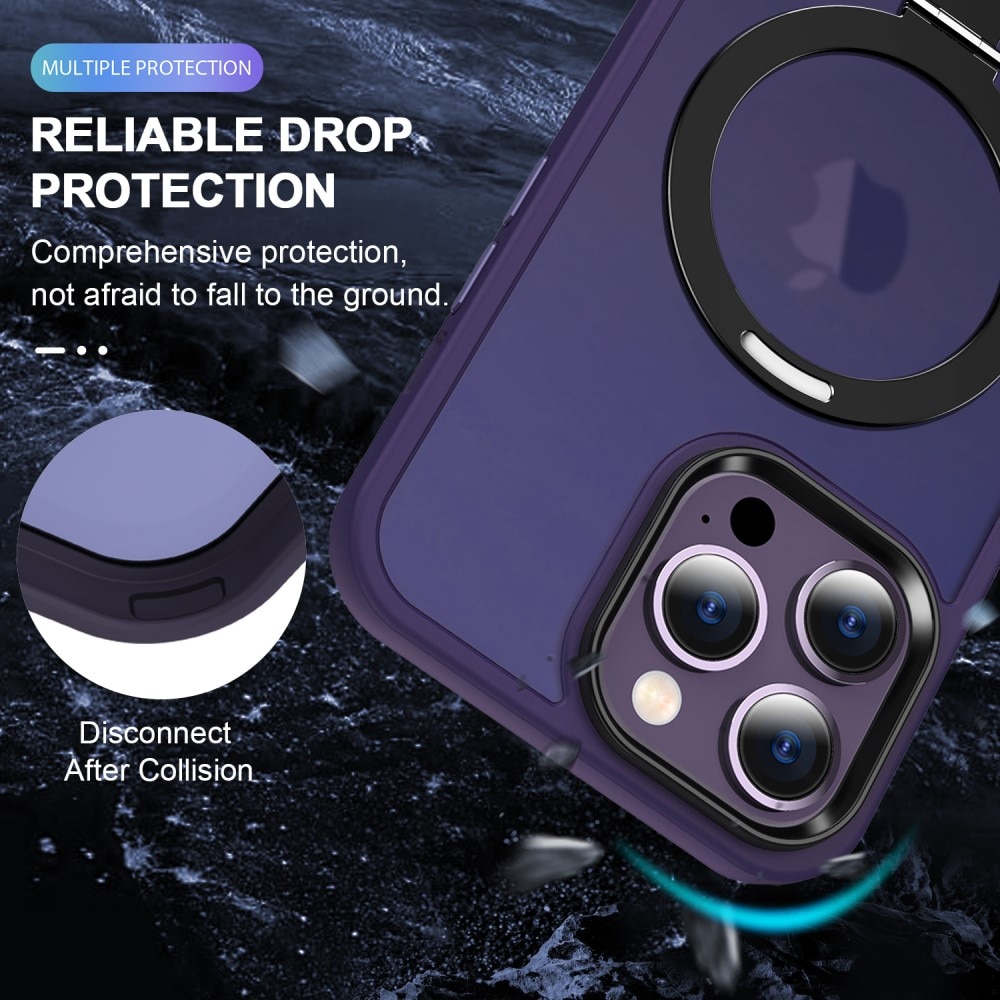 Hybridskal MagSafe Ring iPhone 13 Pro lila