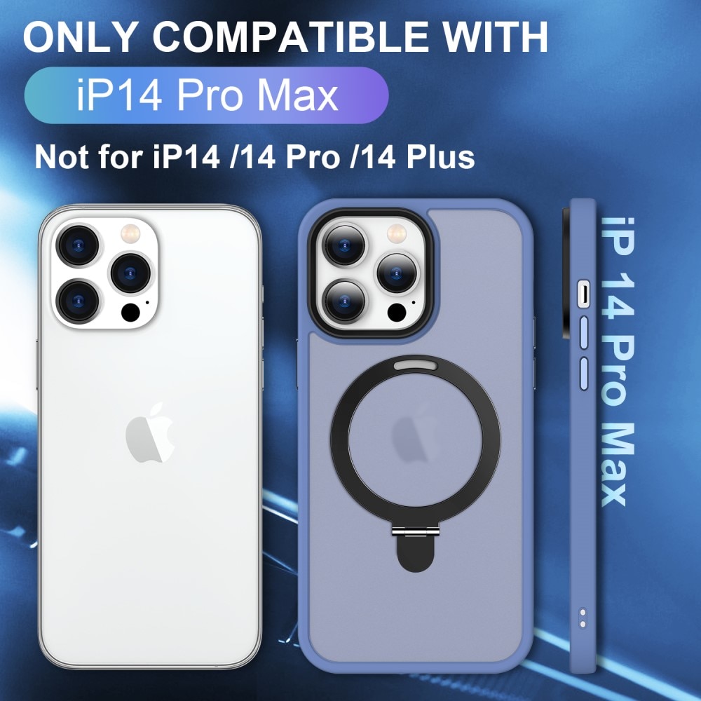 Hybridskal MagSafe Ring iPhone 14 Pro Max Blå