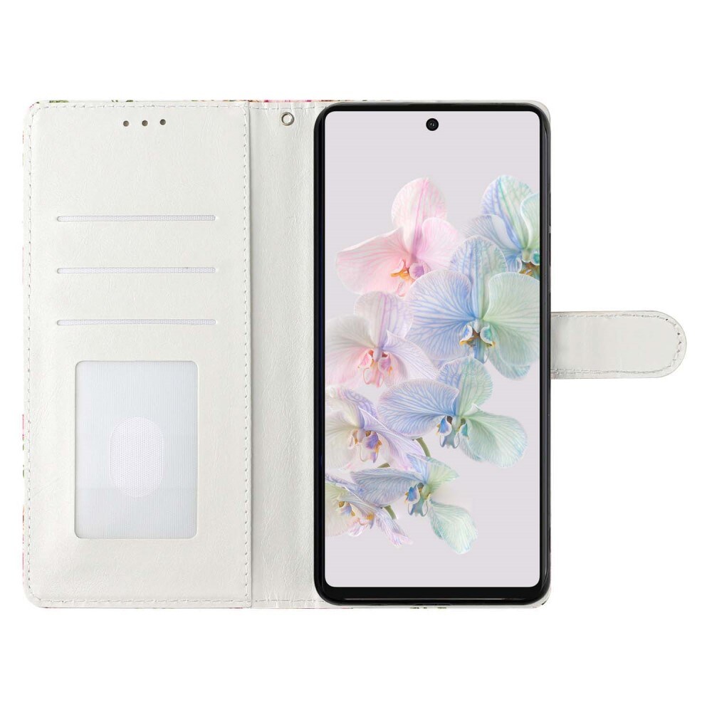 Mobilfodral Google Pixel 6a rosa blommor
