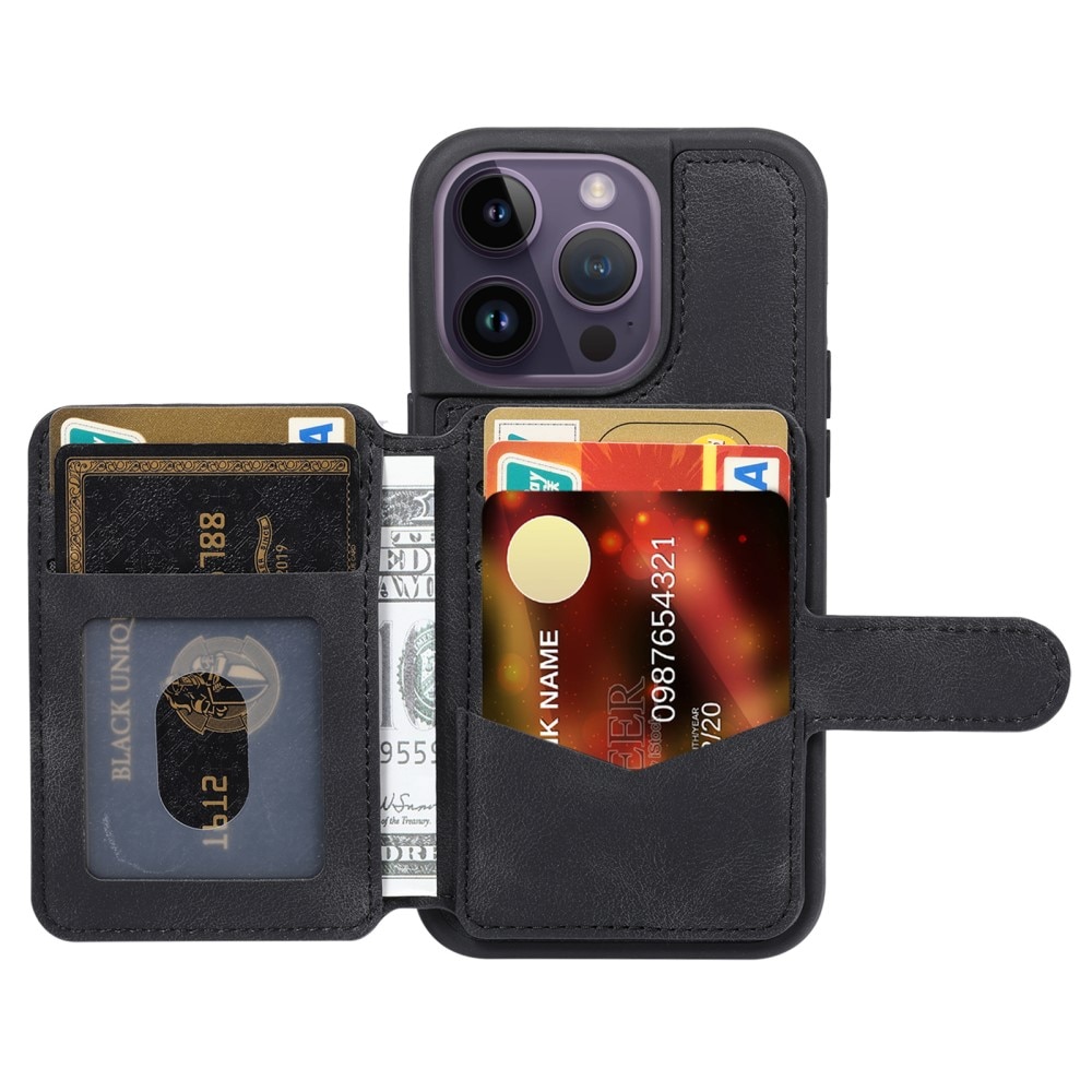 Skal Multi-slot RFID-skydd iPhone 13 Pro svart