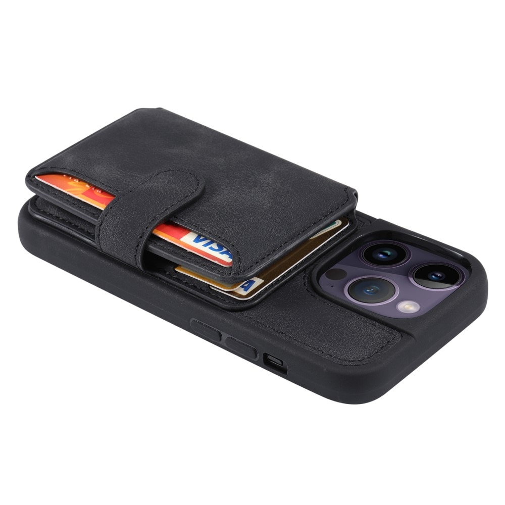 Skal Multi-slot RFID-skydd iPhone 14 Pro svart