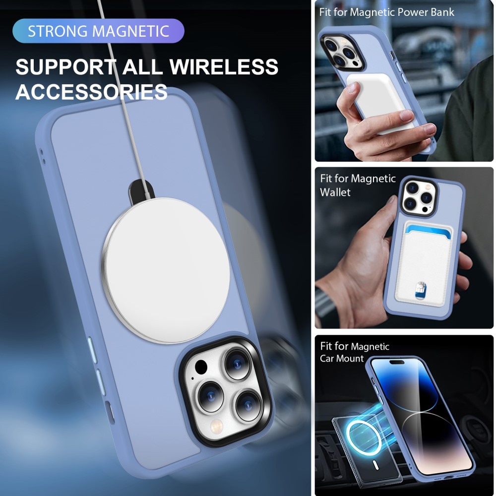 Hybridskal MagSafe Ring iPhone 14 Pro blå