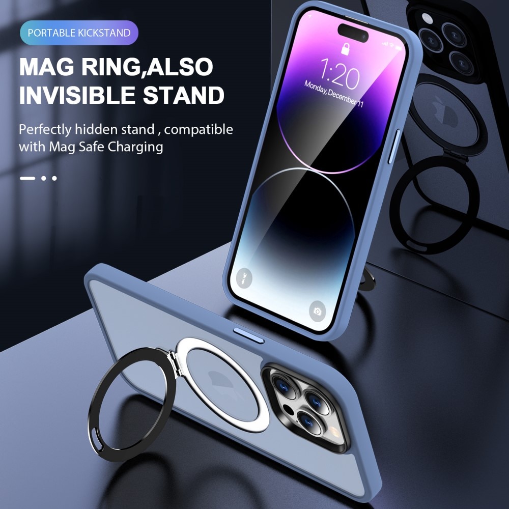 Hybridskal MagSafe Ring iPhone 14 Pro Blå