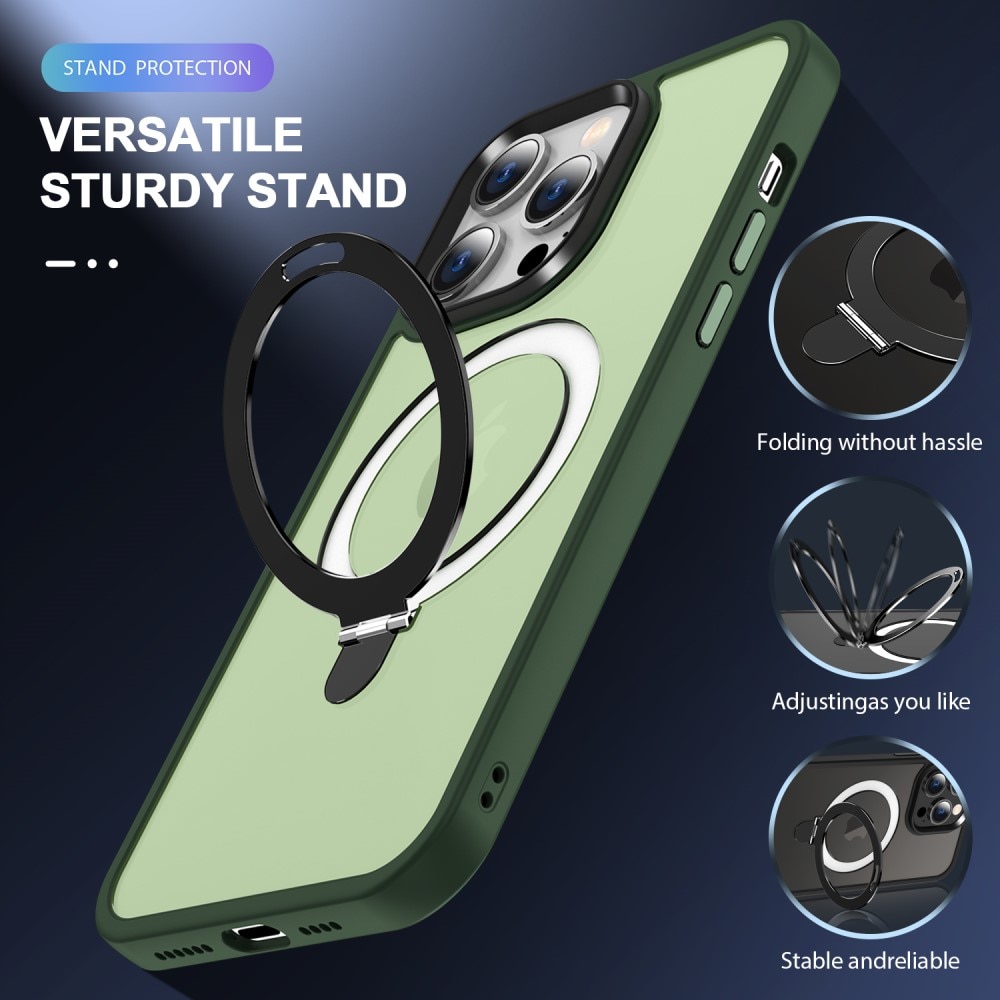 Hybridskal MagSafe Ring iPhone 14 Pro grön
