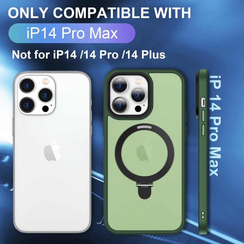 Hybridskal MagSafe Ring iPhone 14 Pro Grön