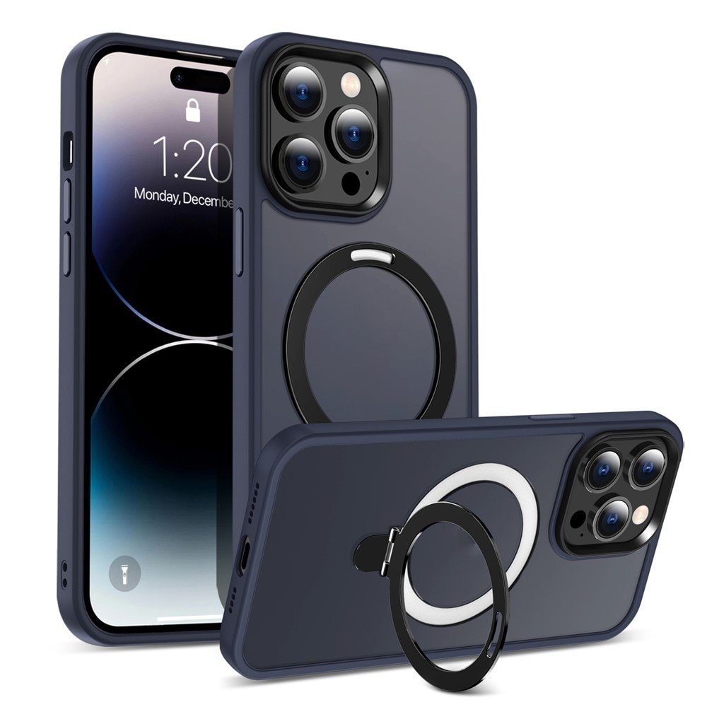Hybridskal Magnetic Ring iPhone 15 Pro Max Blå