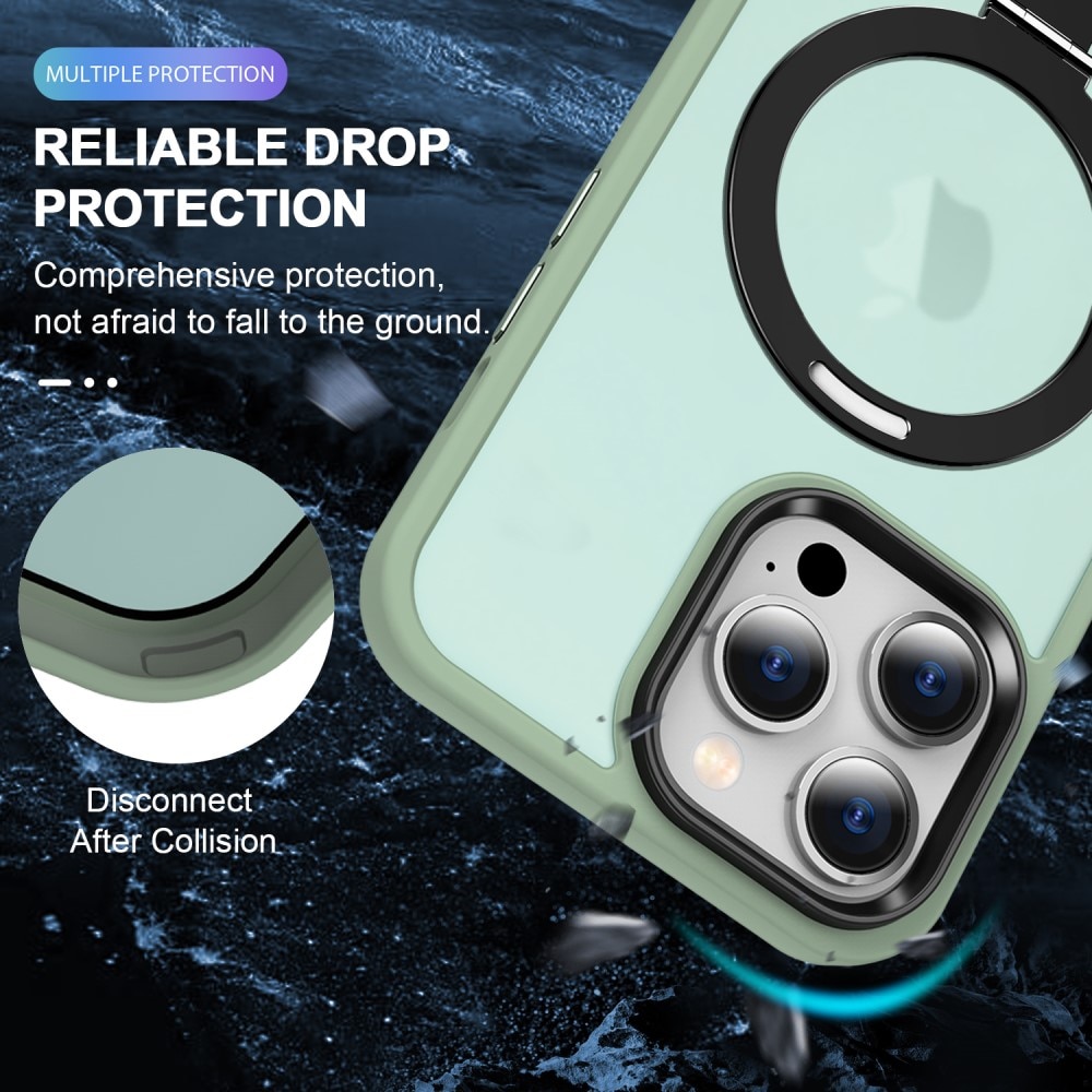 Hybridskal MagSafe Ring iPhone 15 Pro ljusgrön