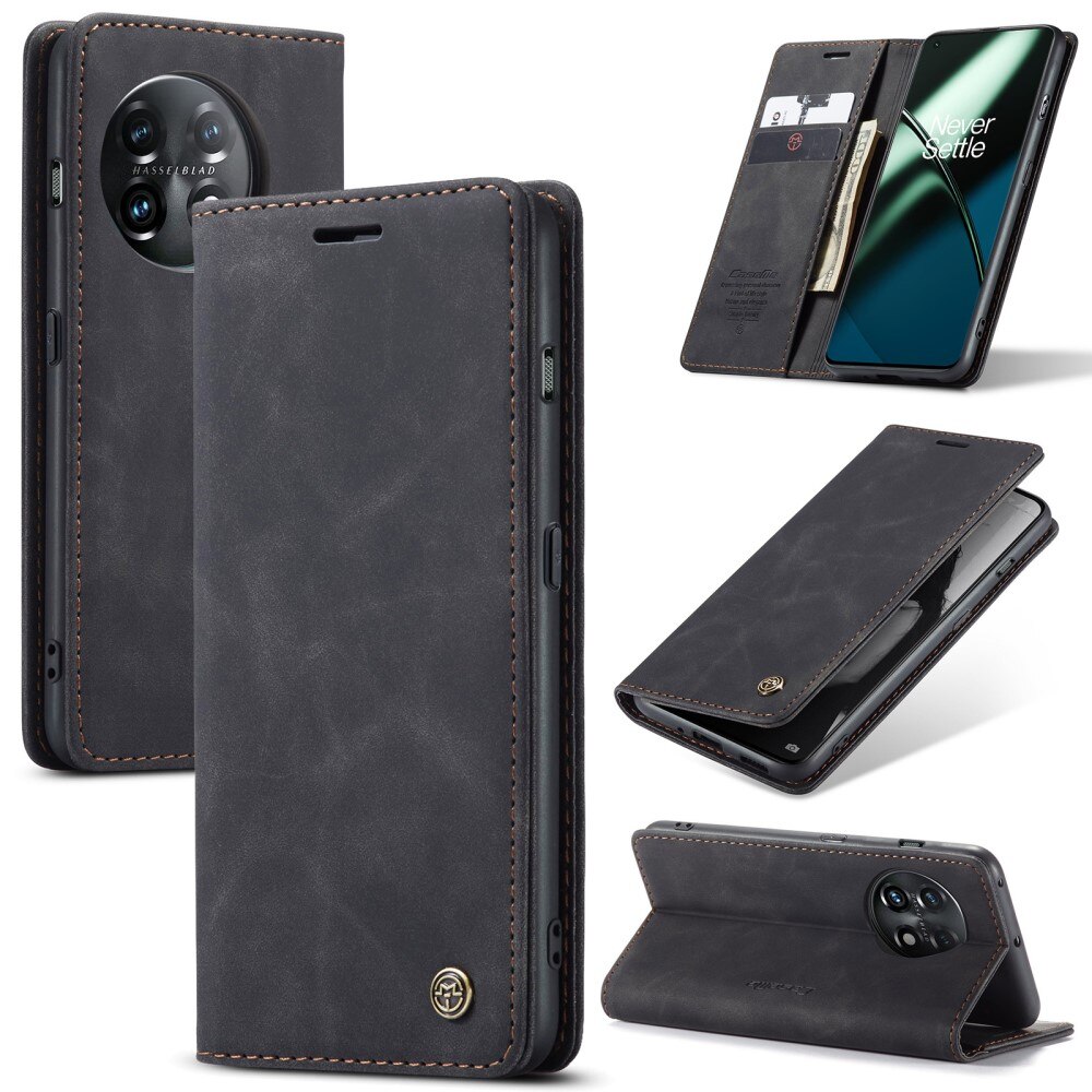 Slim Plånboksfodral  OnePlus 11 Svart