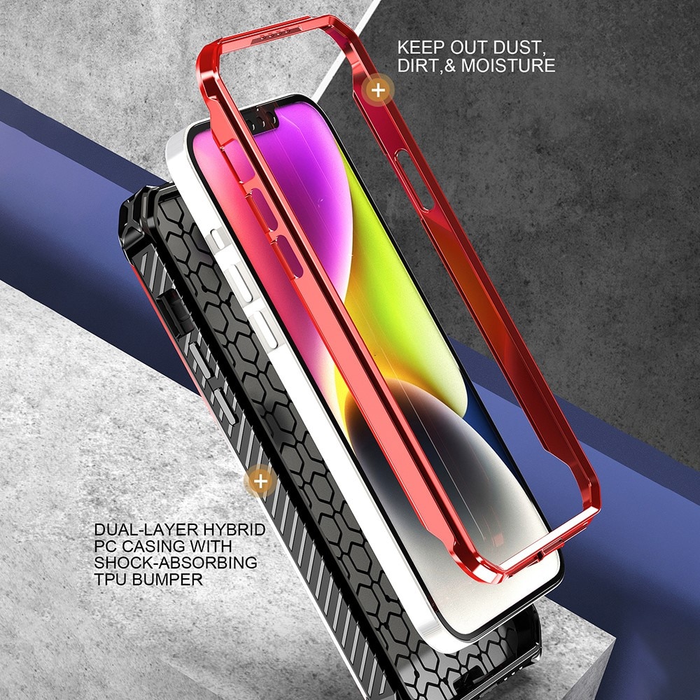 Hybridskal Tech MagSafe Ring iPhone 13 lila