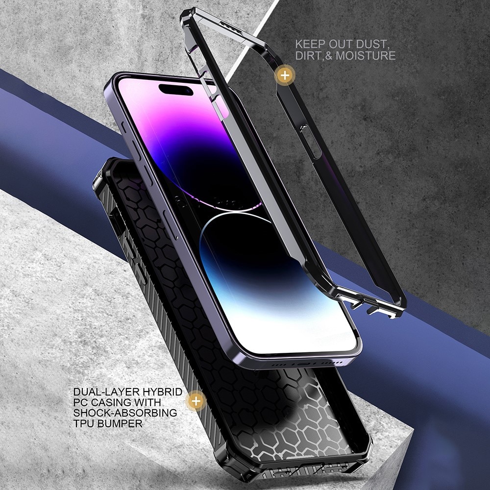 Hybridskal Tech MagSafe Ring iPhone 14 Pro Max svart