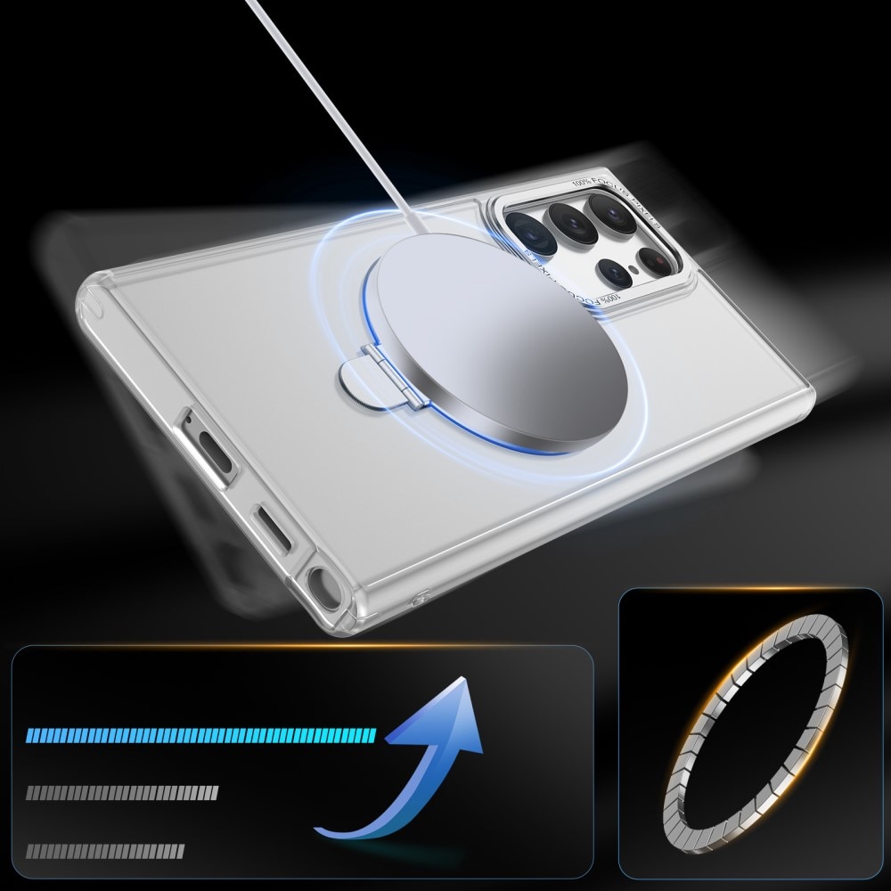 Hybridskal MagSafe Ring Samsung Galaxy S23 Ultra transparent