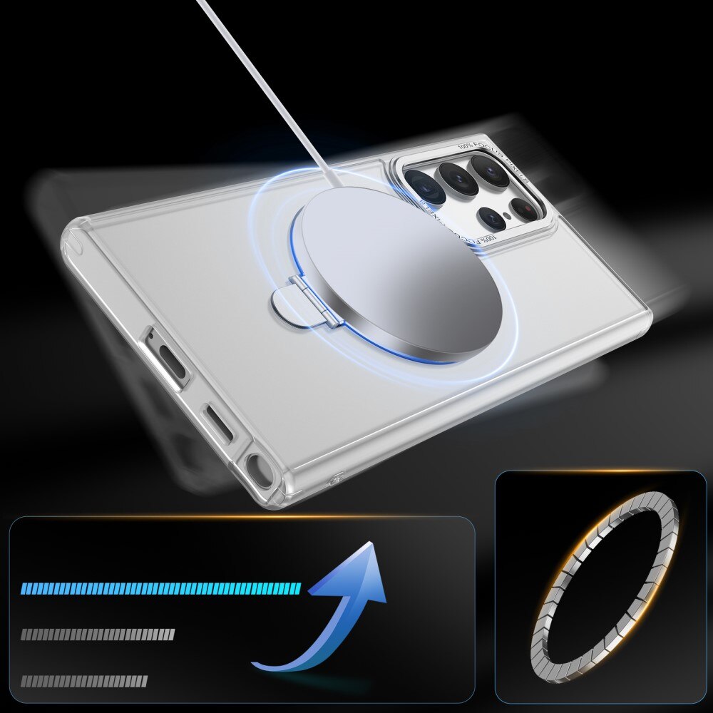 Hybridskal MagSafe Ring Samsung Galaxy S23 Ultra Blå