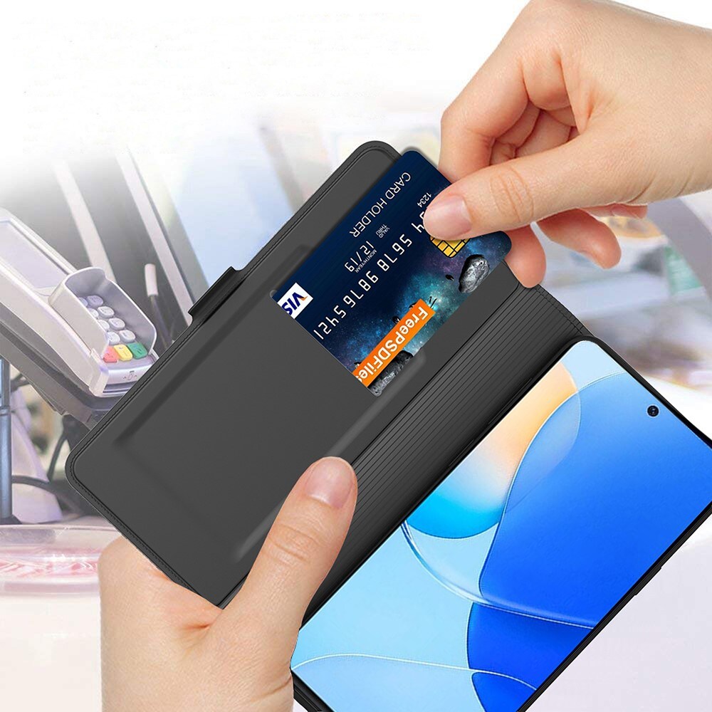 Slim Card Wallet Huawei P60/P60 Pro svart