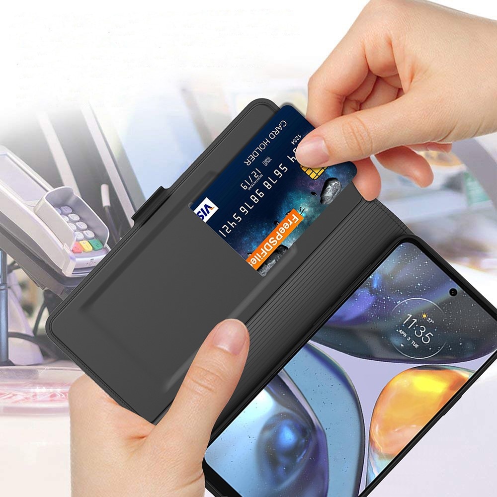 Slim Card Wallet Motorola Edge 40 Pro svart