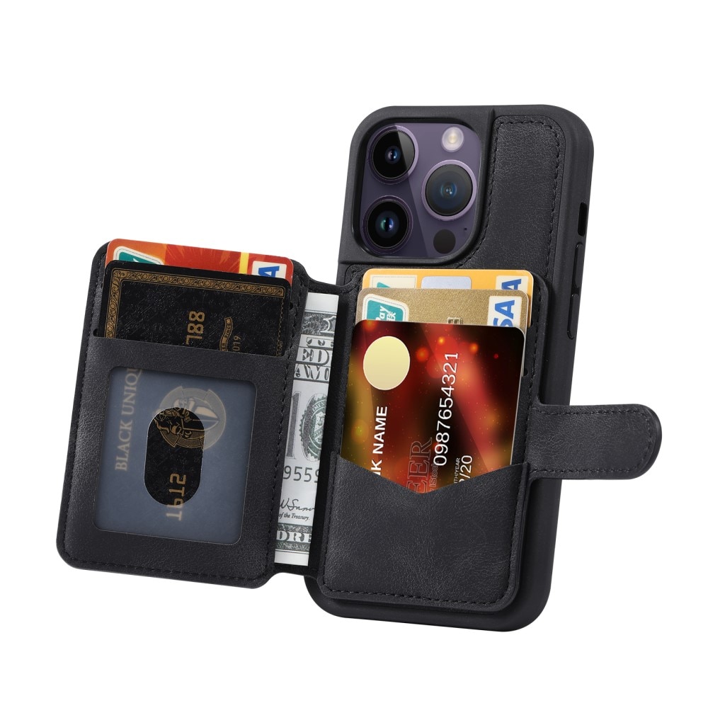 Skal Multi-slot RFID-skydd iPhone 12 Pro Max svart