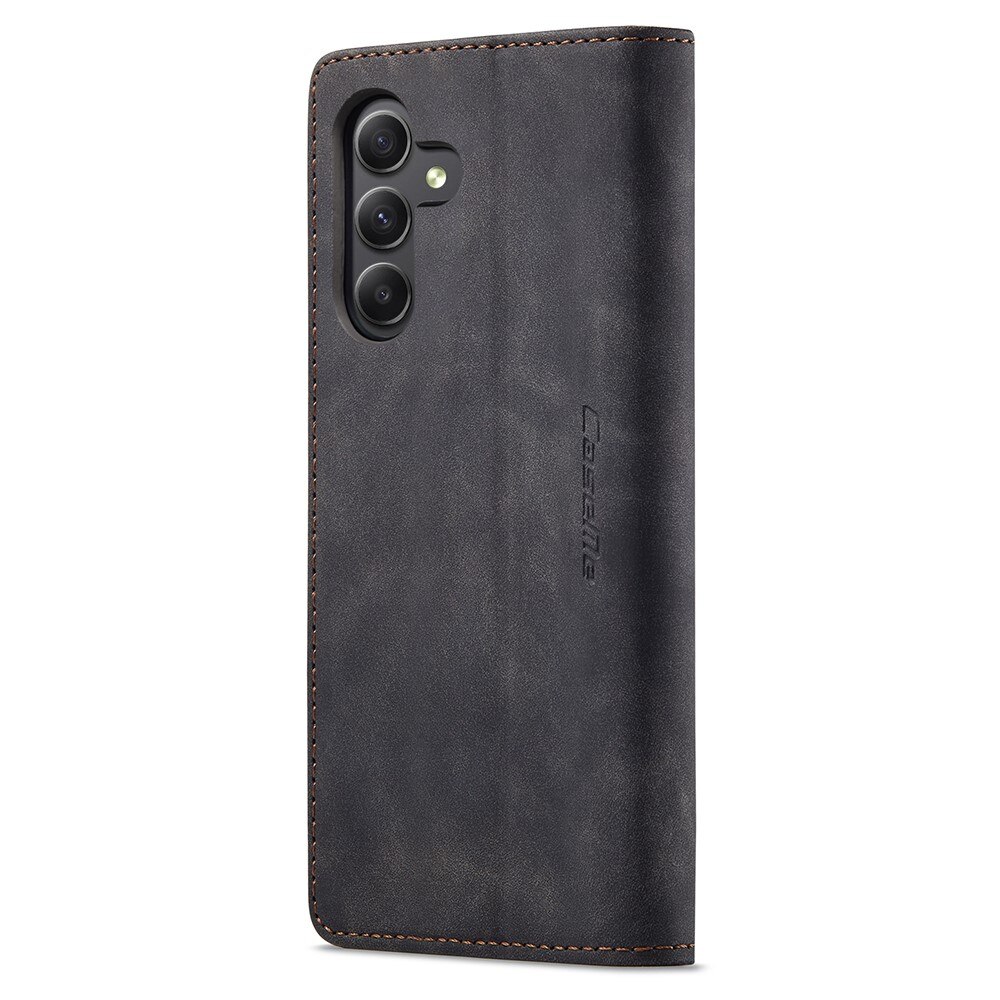 Slim Plånboksfodral Samsung Galaxy A24 Svart