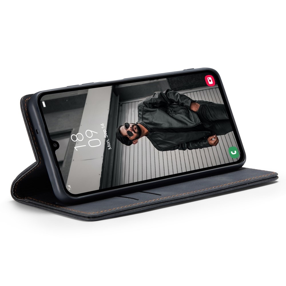Slim Plånboksfodral Samsung Galaxy A24 svart