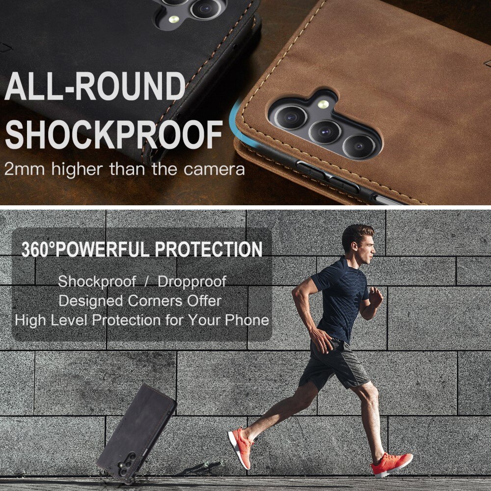 Slim Plånboksfodral Samsung Galaxy A24 Svart