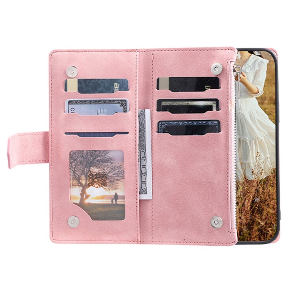 Plånboksväska Samsung Galaxy A54 Quilted Rosa
