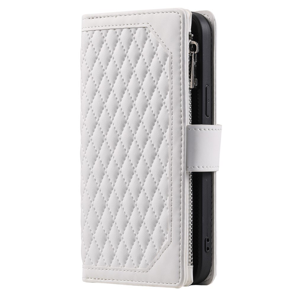 Plånboksväska Samsung Galaxy A54 Quilted Vit