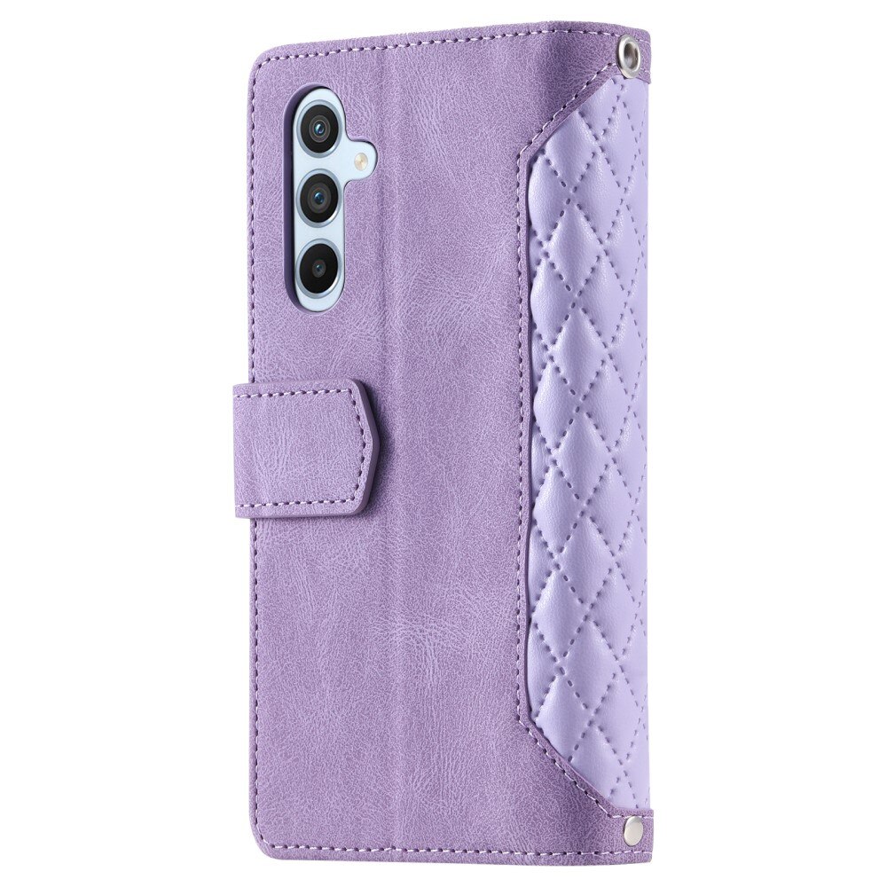 Plånboksväska Samsung Galaxy A54 Quilted lila