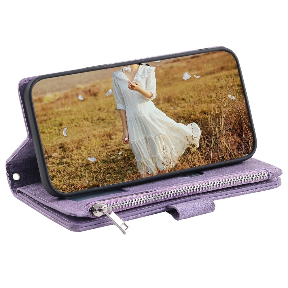 Plånboksväska Samsung Galaxy A54 Quilted lila