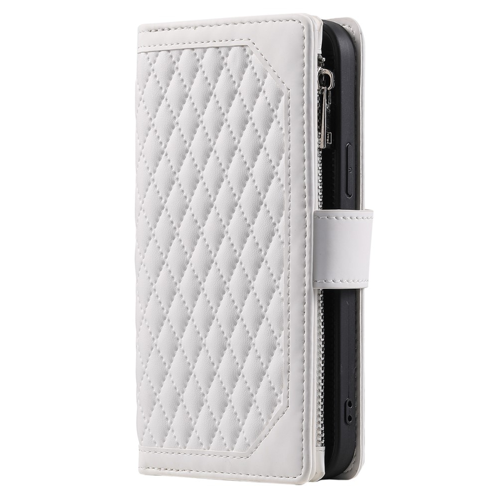 Plånboksväska Samsung Galaxy A14 Quilted Vit